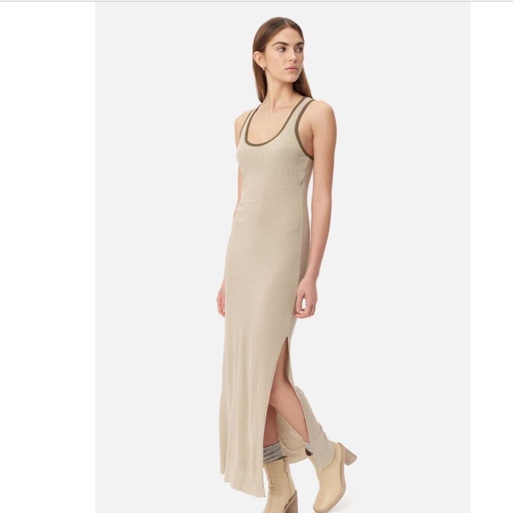 John Elliott Silk Rib Midi Dress